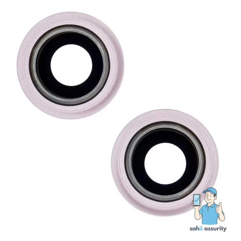 Camera Lens Glass with Frame for Apple iPhone 13 Pink thumbnail